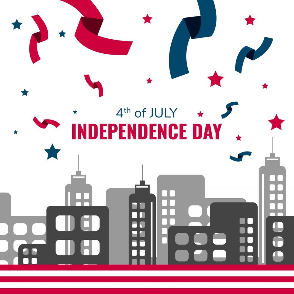 4th of july independence day vector