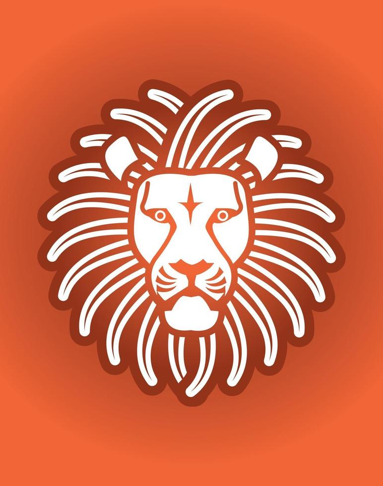 Lion Head Face Graphic vector