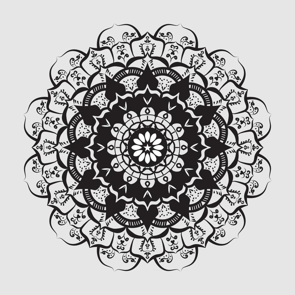 Decorative ornate round mandala Premium Vector