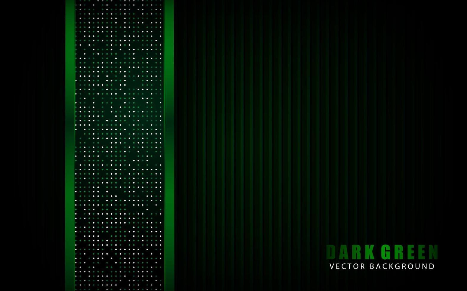 Modern green background vector on dark space with abstract style for design template. Texture with green glitters dots element decoration.