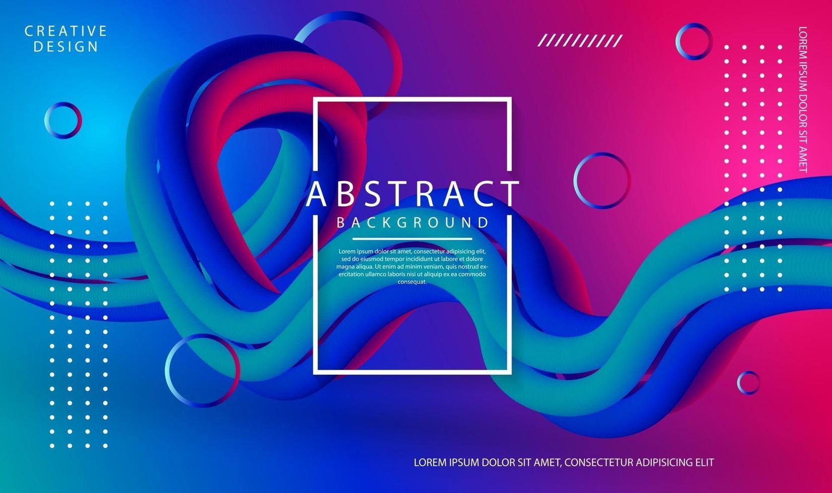 Creative modern design 3d flow shape. Liquid color abstract background design template for use element cover, banner, advertising, flyer, card, and wallpaper. vector