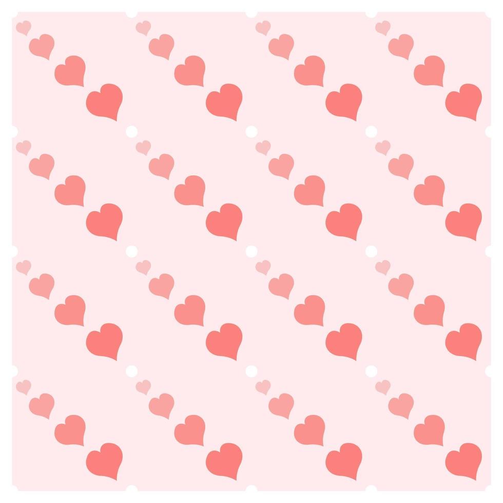 Heart seamless pattern for background vector
