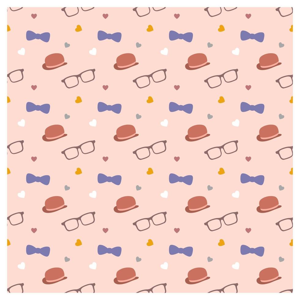 Vector Father's Day seamless pattern