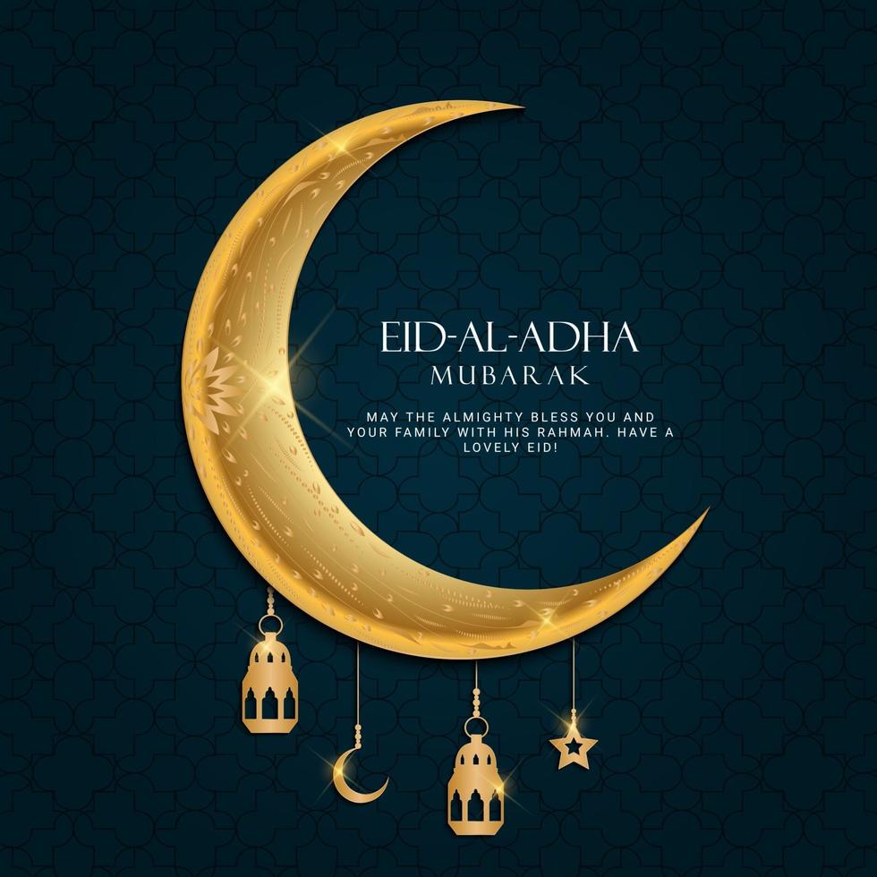 Eid Al Adha Eid Mubarak Islamic Greeting Card Poster 2607496 Vector Art At Vecteezy