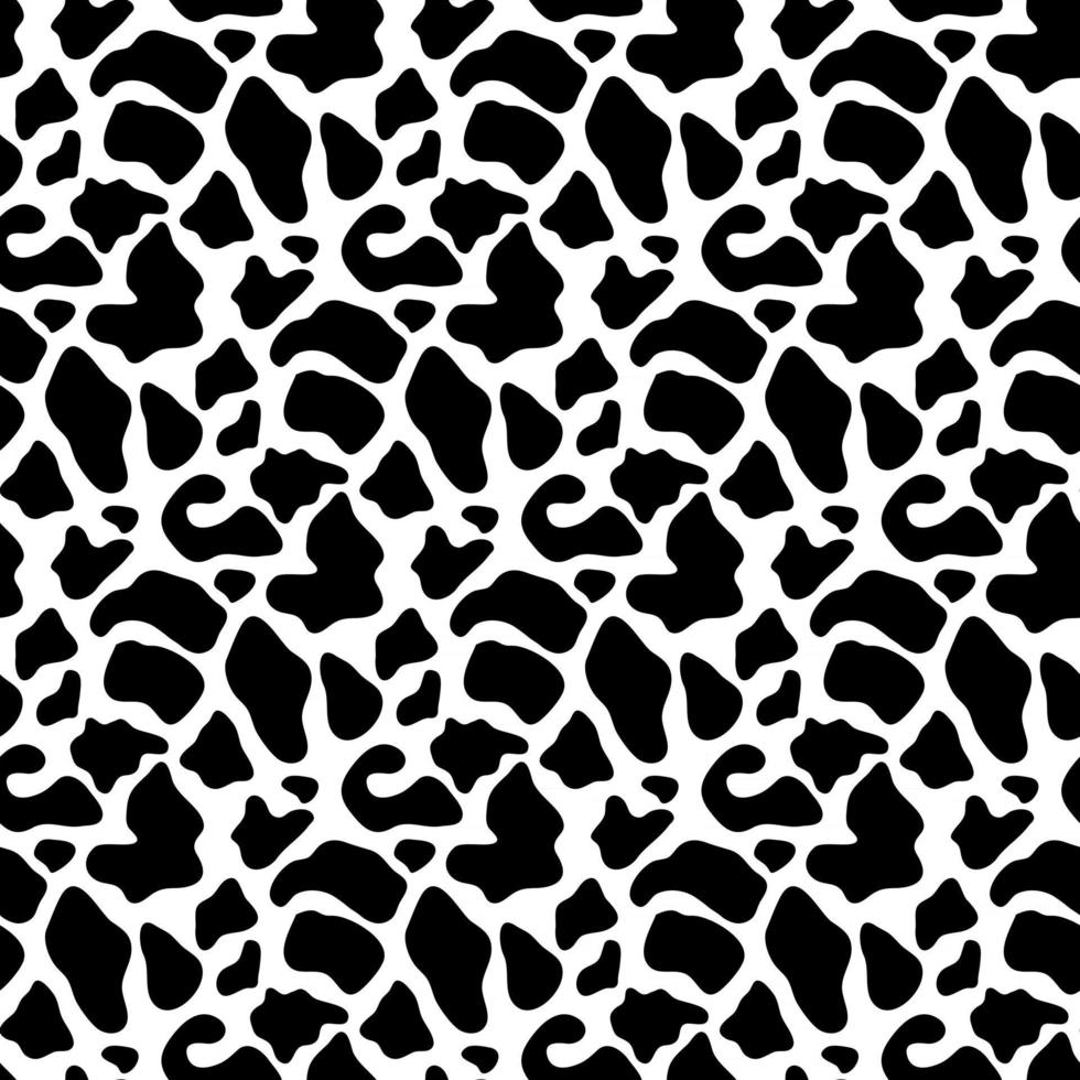 Cowskin Seamless Pattern Texture. Skin Wallpaper Background. Vector Illustration