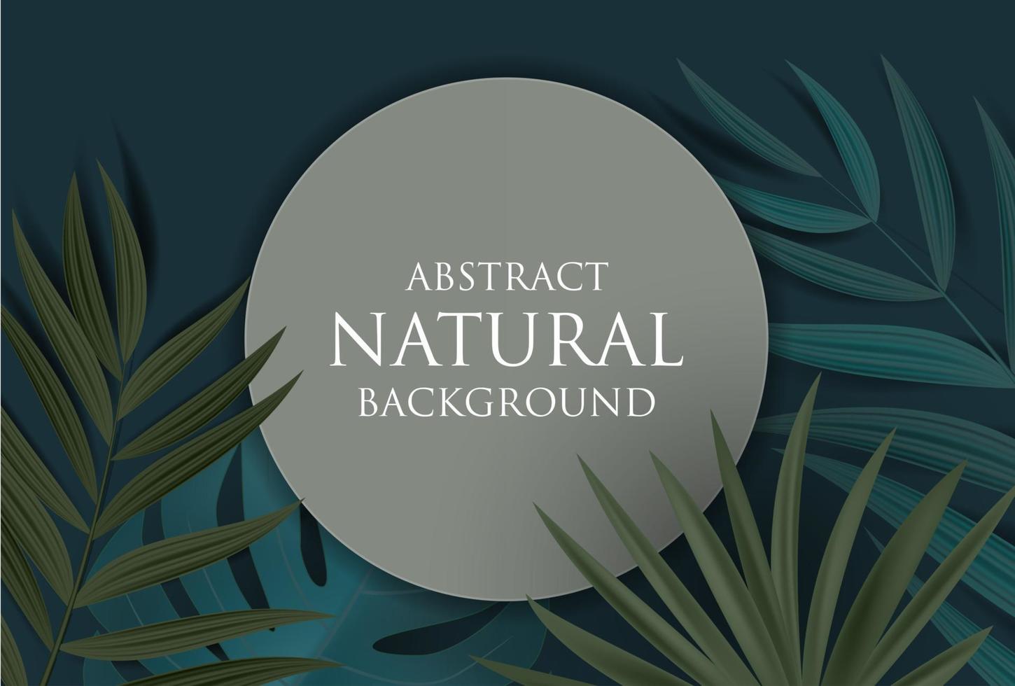 Fondo natural abstracto con palmeras tropicales y hojas de monstera. ilustración vectorial eps10 vector