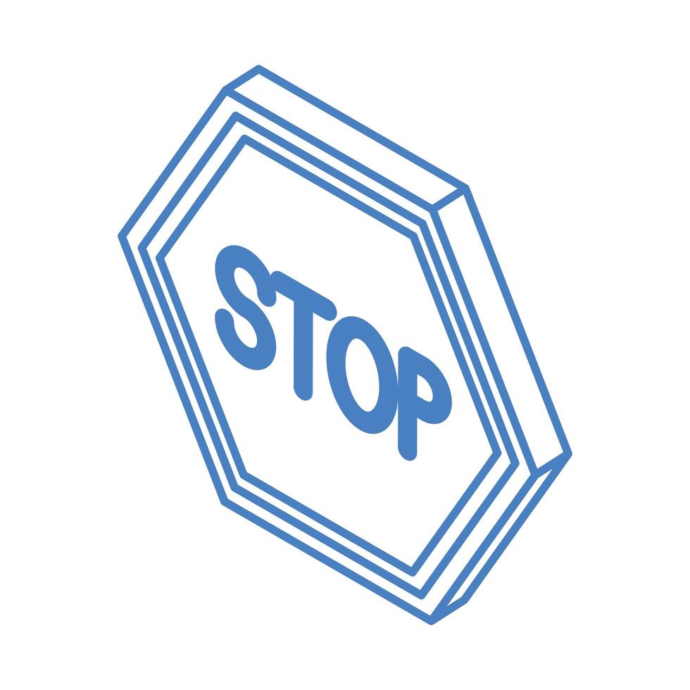 isometric repair construction stop sign board work tool and equipment linear style icon design 2608355 vector art at vecteezy