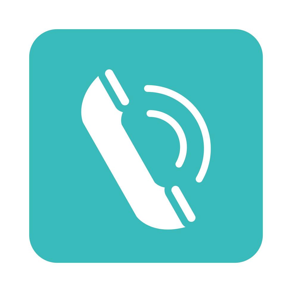 aplicación móvil llamada telefónica menú de botones web icono de estilo plano digital vector