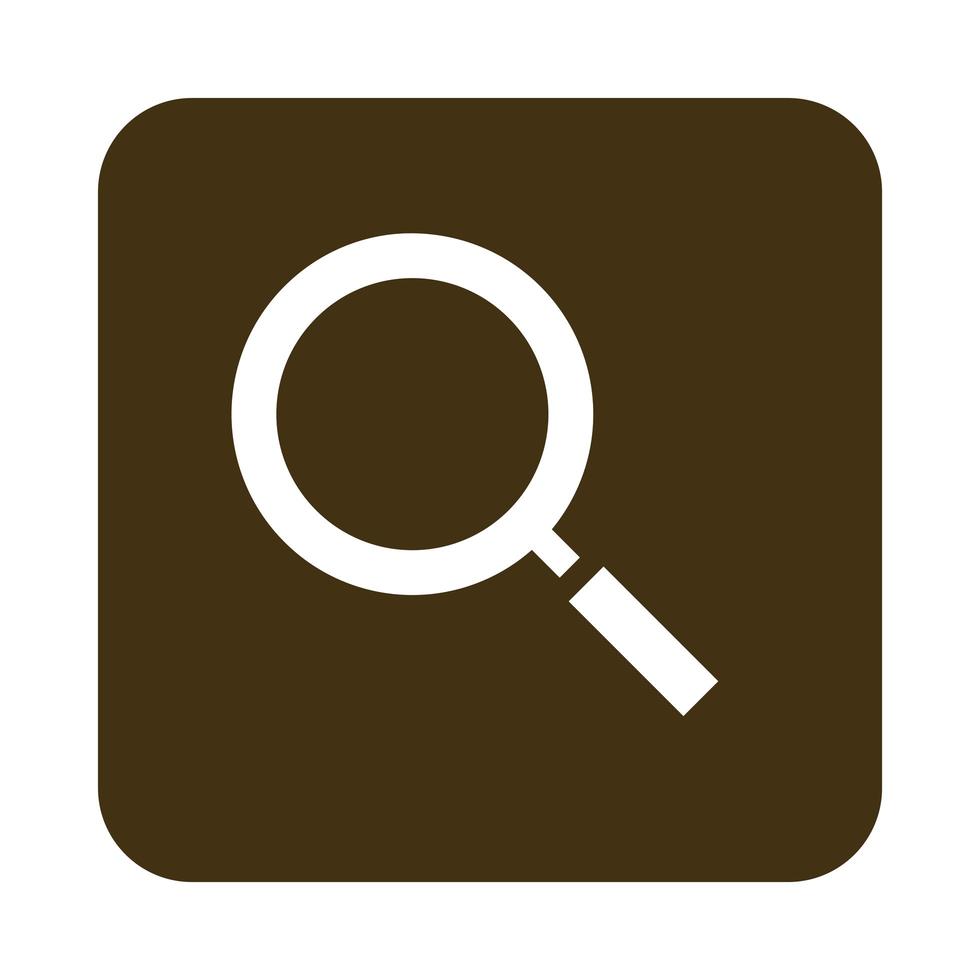 mobile application searching web button menu digital flat style icon vector