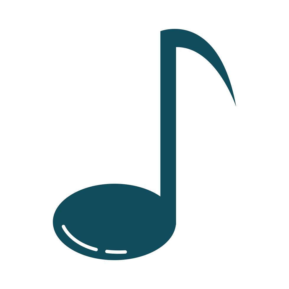 note music harmony melody flat style icon vector