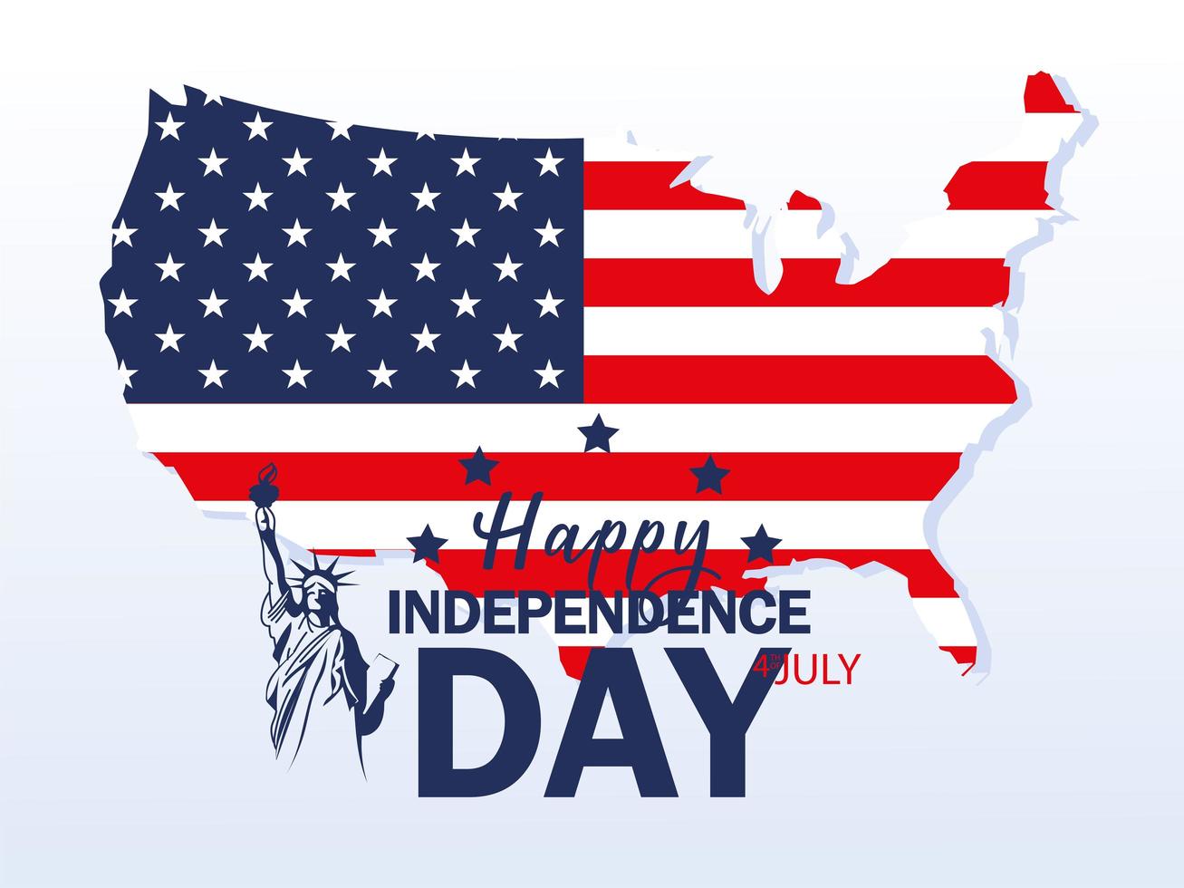 USA independence day vector