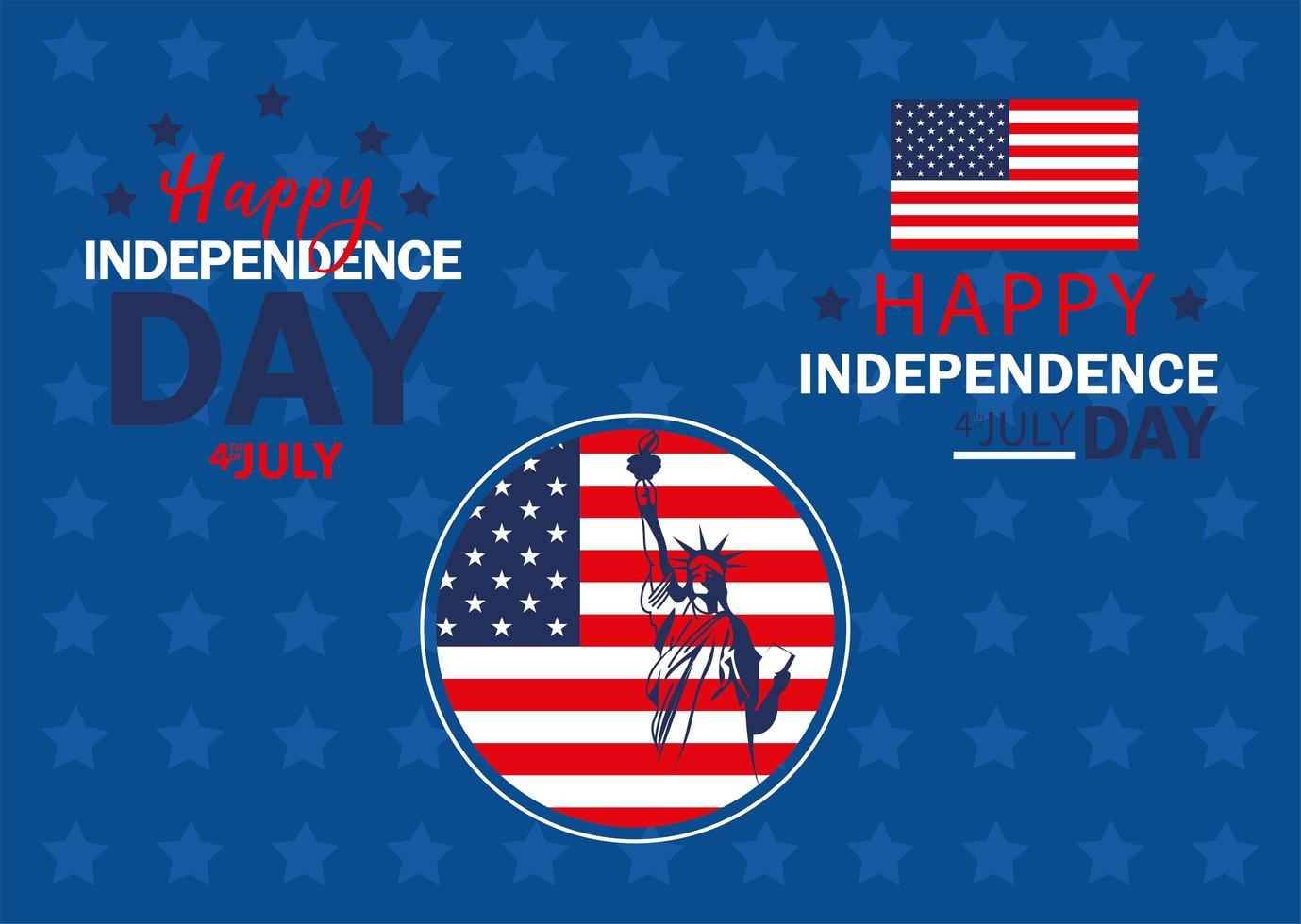 happy independence day vector