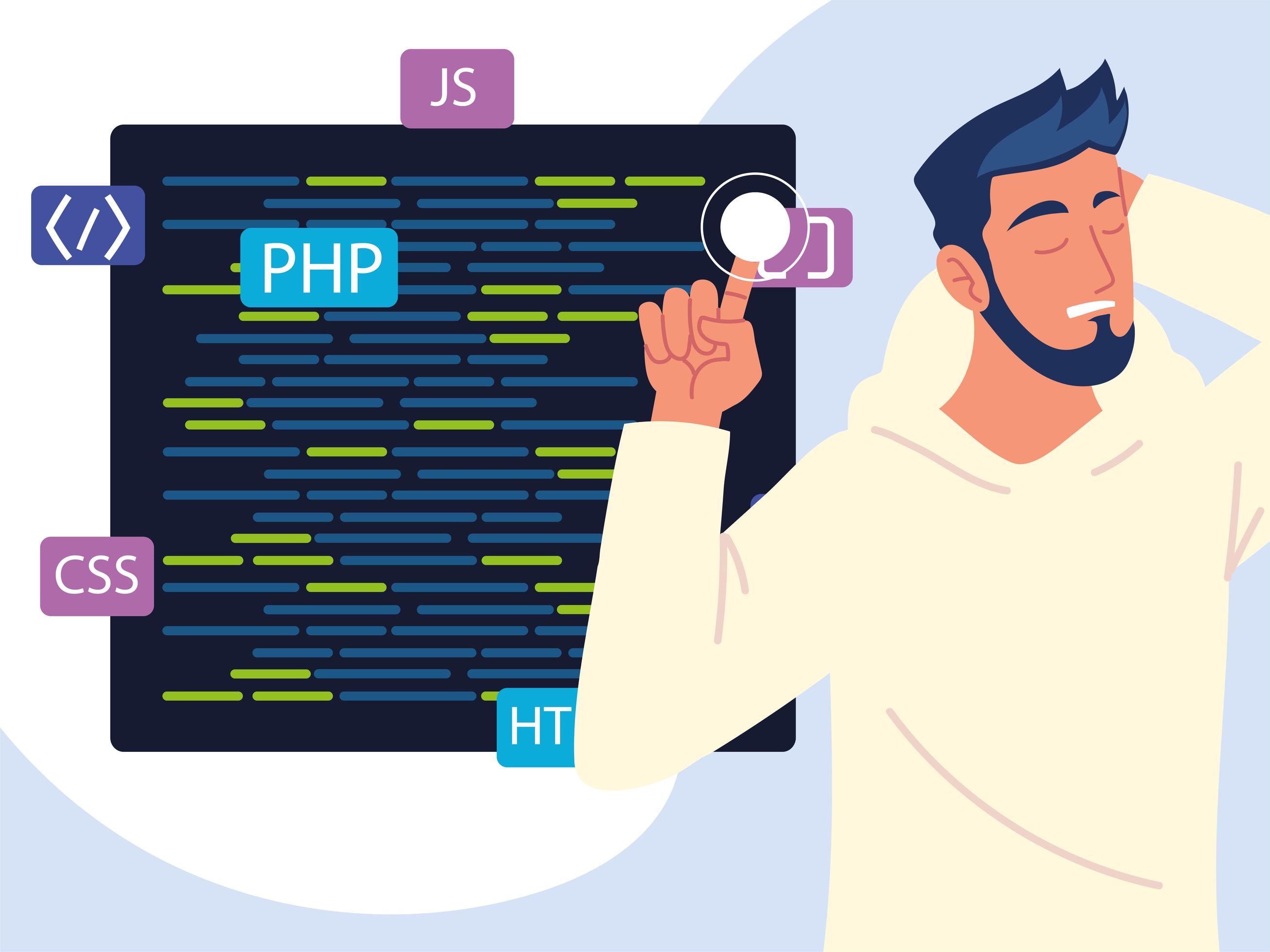 developer create code 2608870 Vector Art at Vecteezy