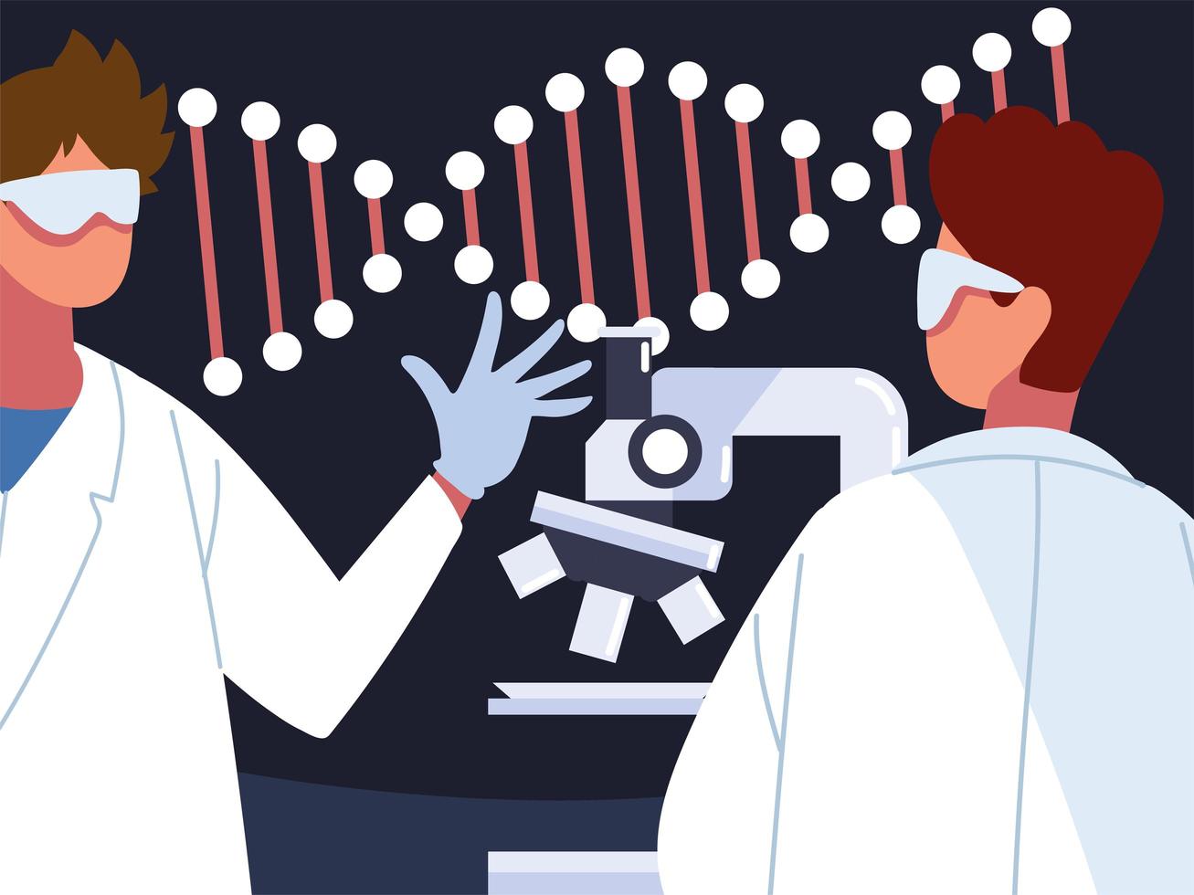 investigación en ingeniería genética vector