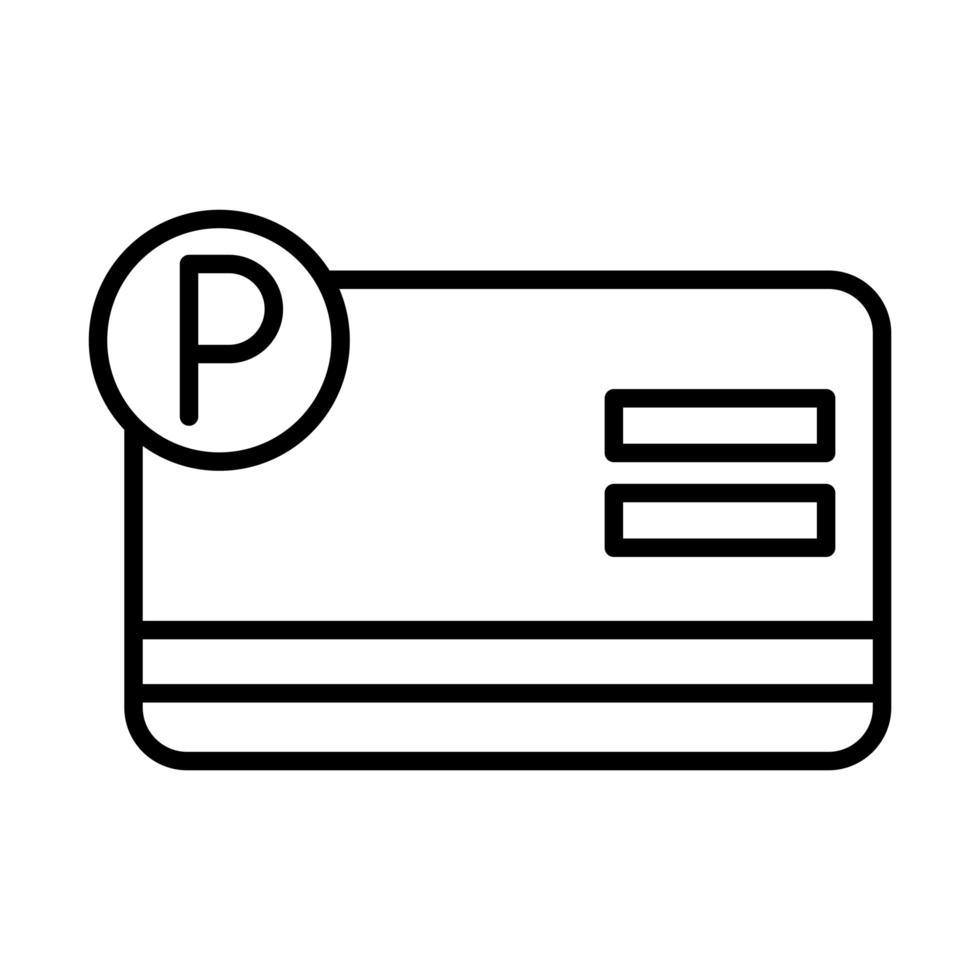 Parking ticket icon, cartoon style 14989092 Vector Art at Vecteezy