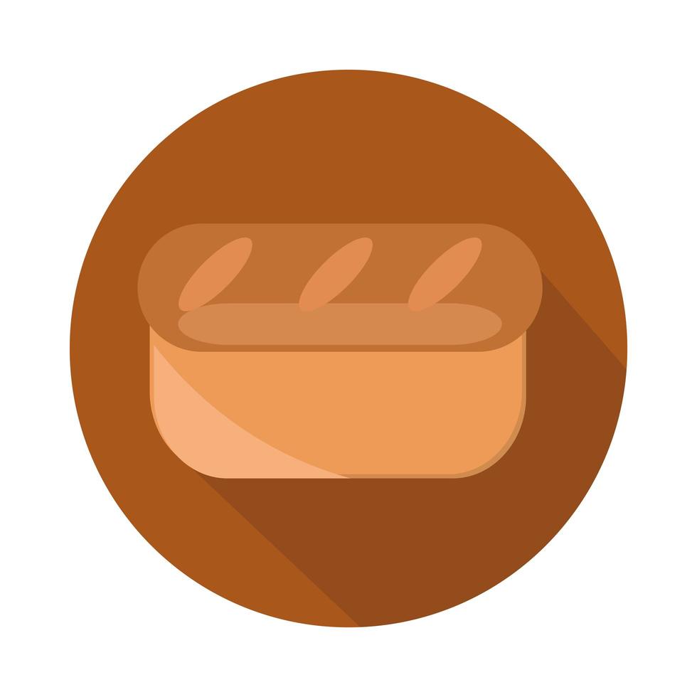 bread menu bakery food product block and flat icon vector