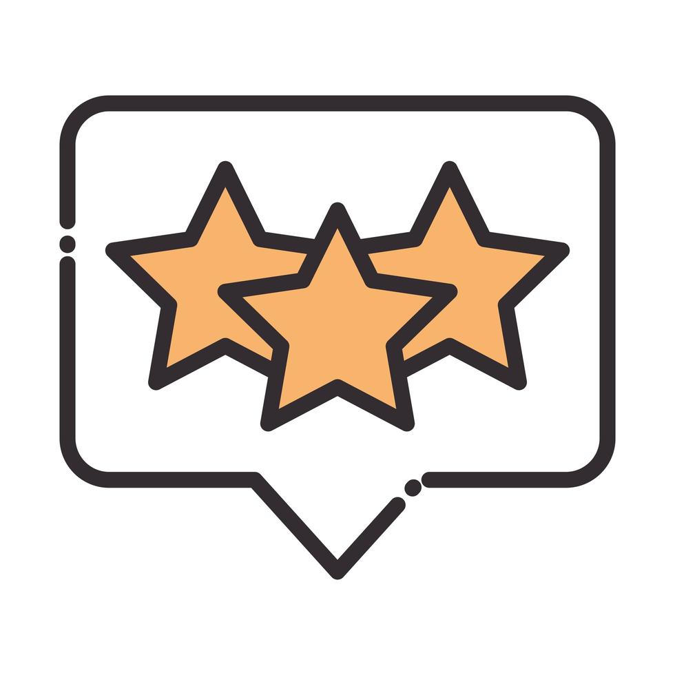 social media favourite ranking digital internet network communicate technology line and fill design icon vector