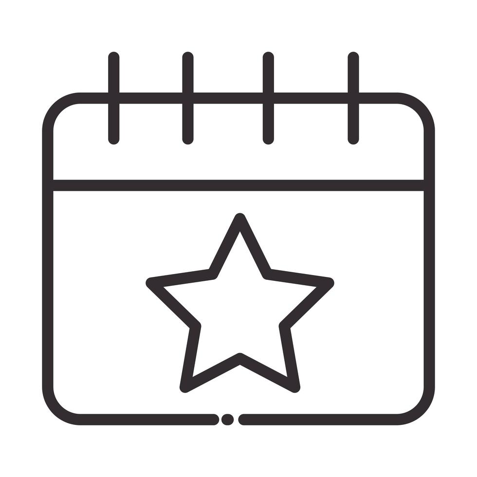 social media calendar digital internet network communicate technology line style icon vector