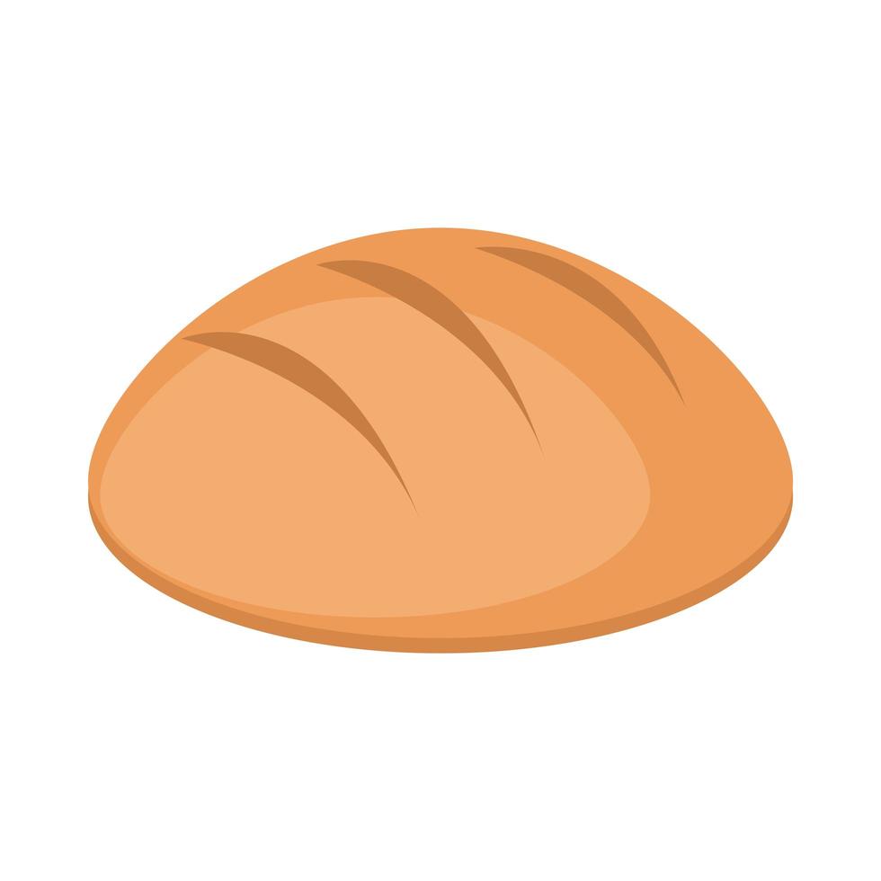 bread menu bakery food product flat style icon vector