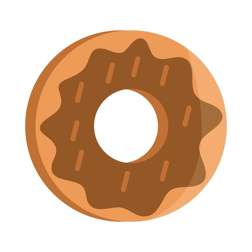 menú de rosquilla de pan panadería producto alimenticio icono de estilo plano vector