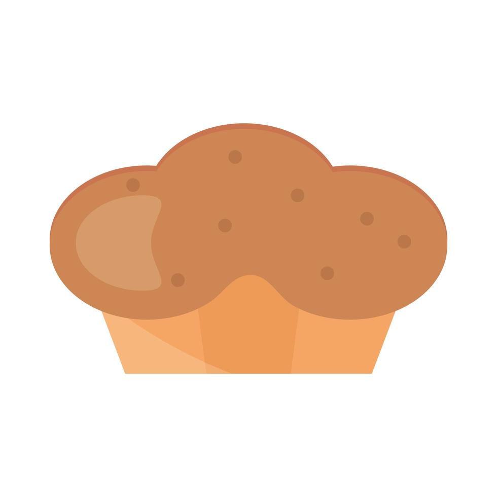 menú de pan panadería producto alimenticio icono de estilo plano vector