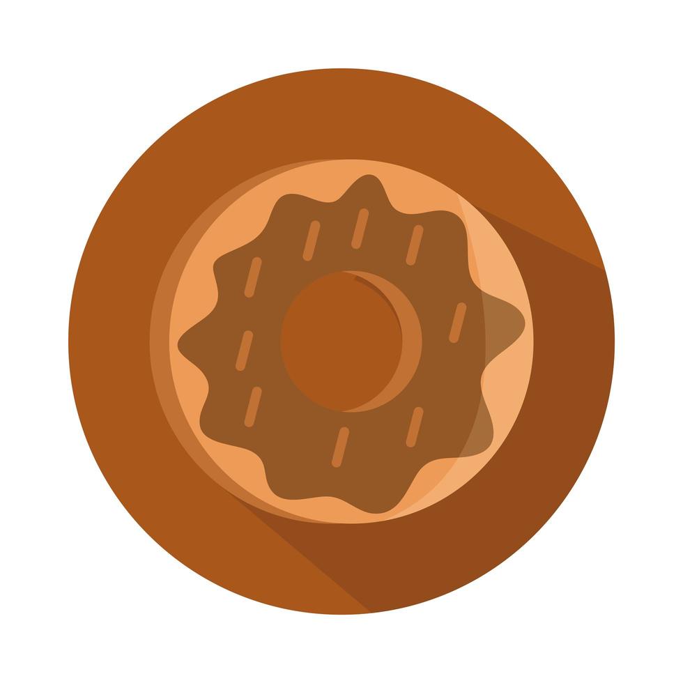 bread donut menu bakery food product block and flat icon vector