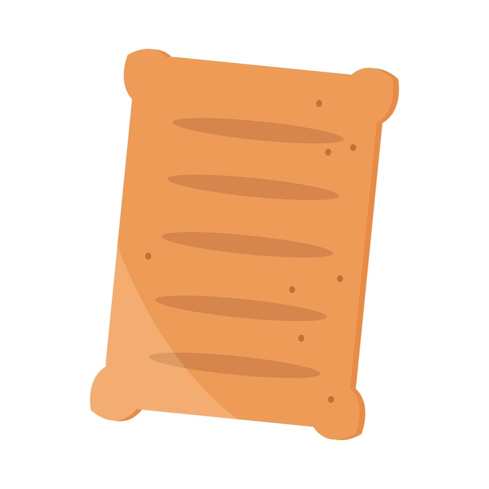 bread menu bakery pastry food product flat style icon vector