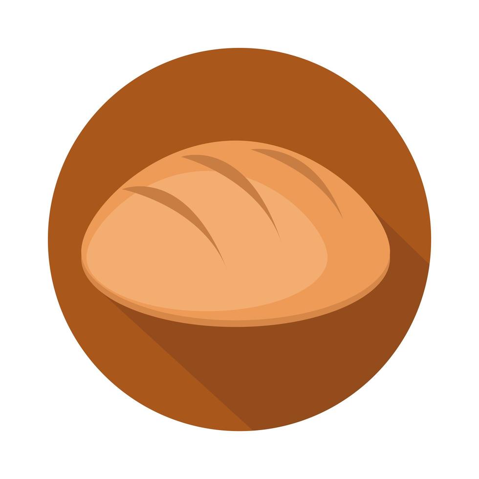 menú de pan panadería bloque de productos alimenticios e icono plano vector