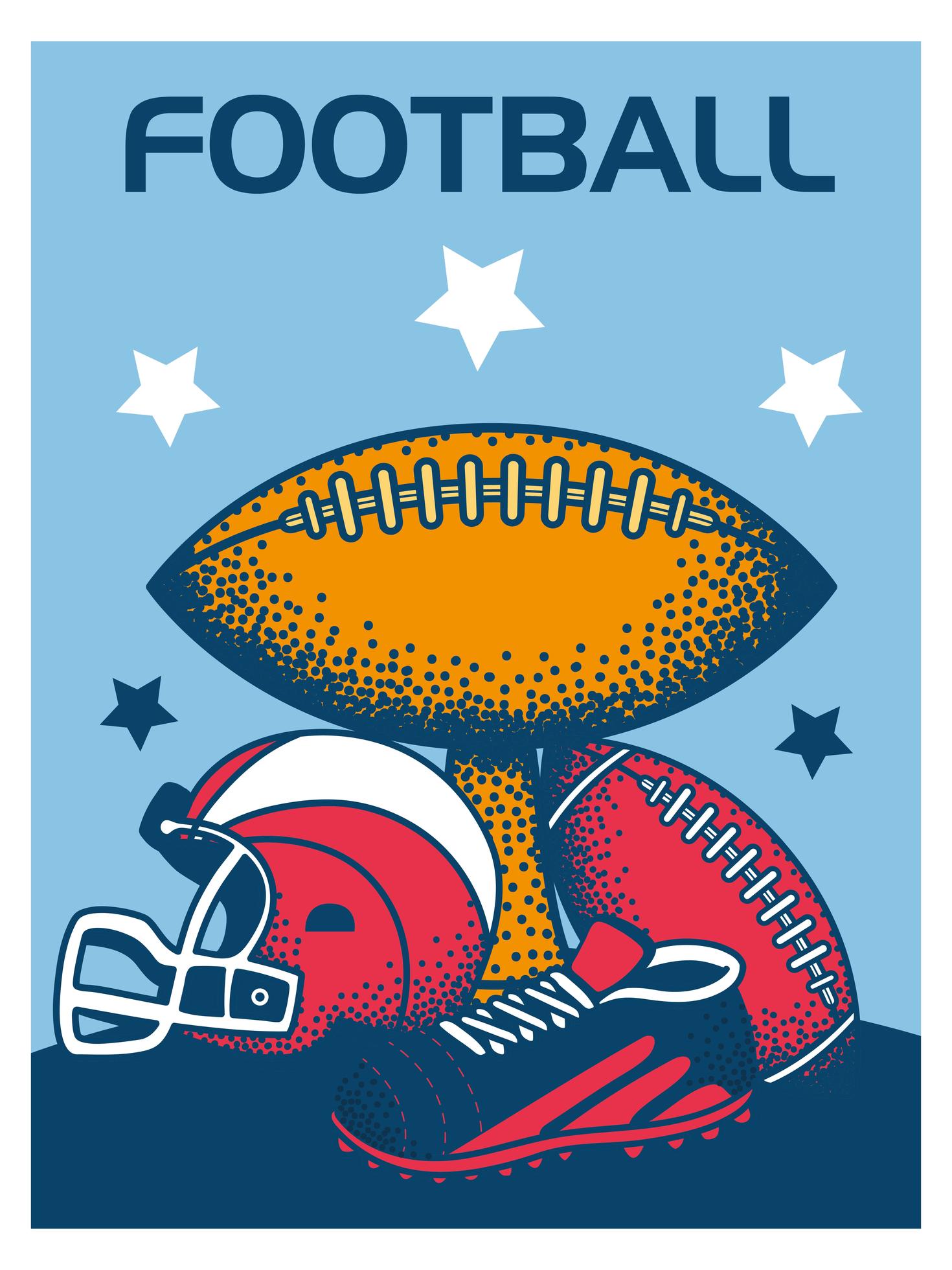 american football card 2610618 Vector Art at Vecteezy