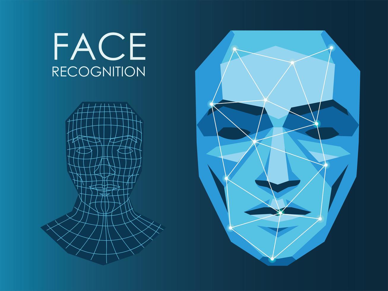 face recognition verification 2610657 Vector Art at Vecteezy