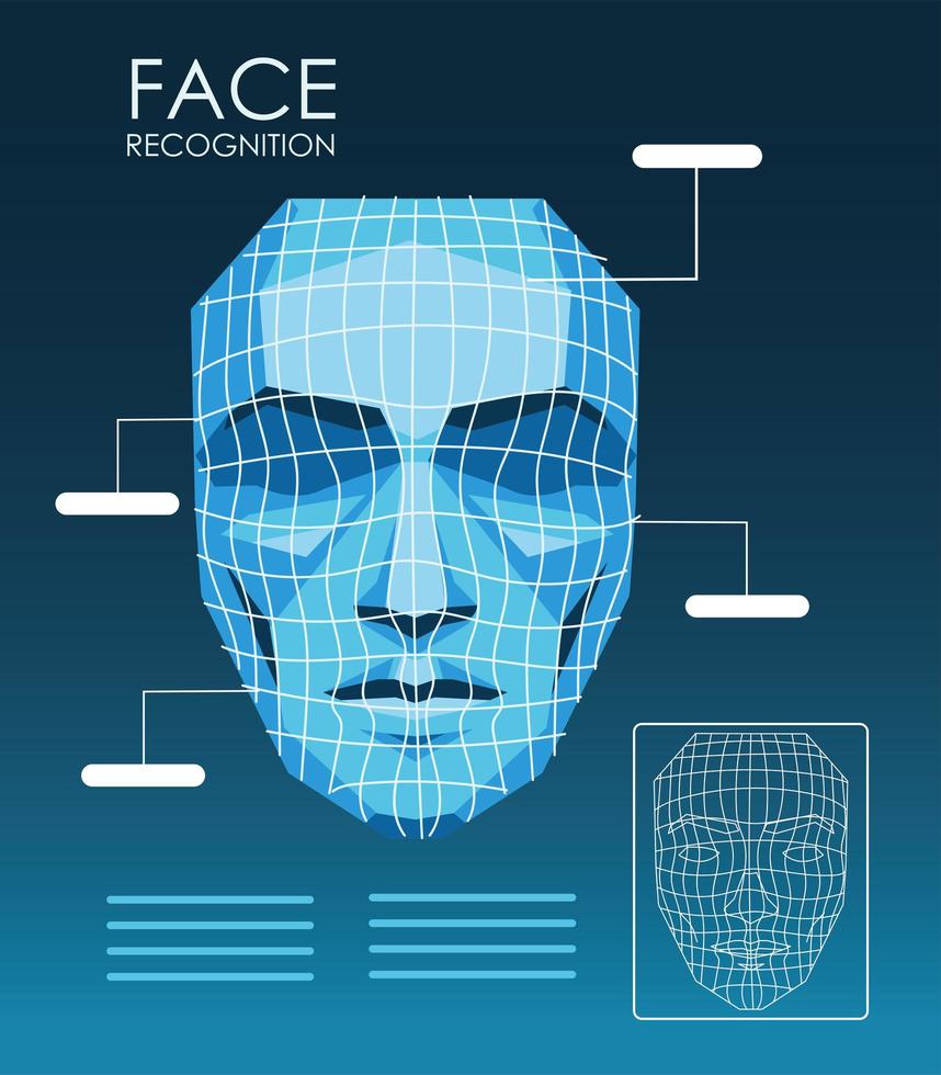 face recognition identification 2610661 Vector Art at Vecteezy