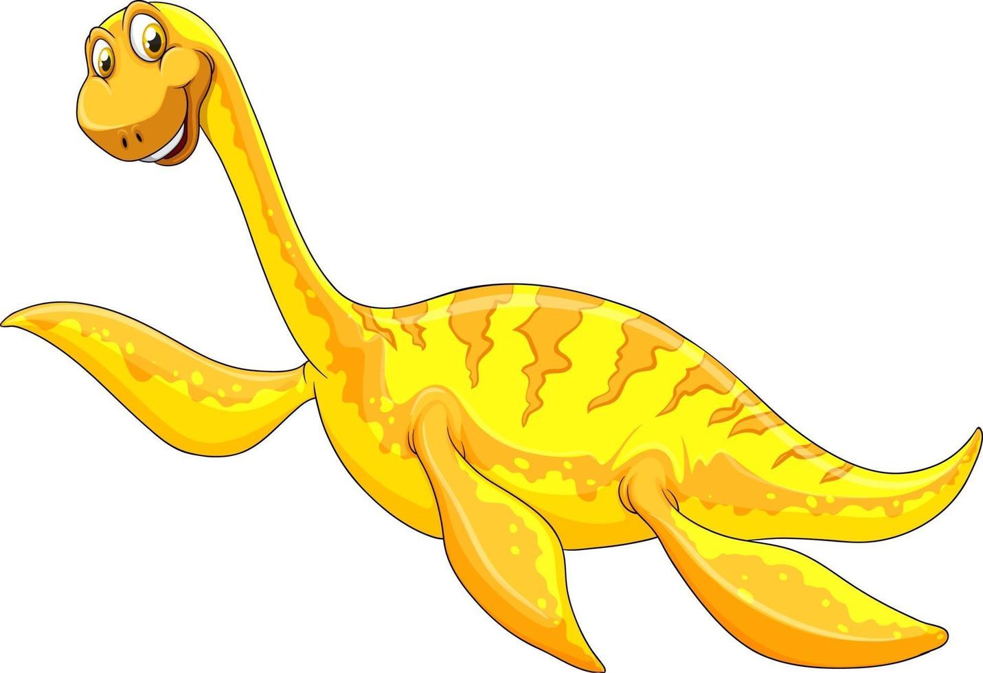 A pliosaurus dinosaur cartoon character vector