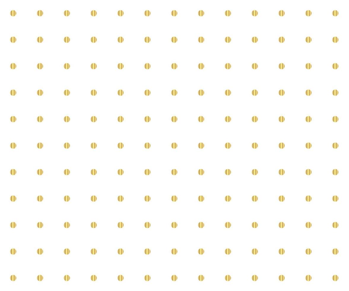 Gold polka dots background vector