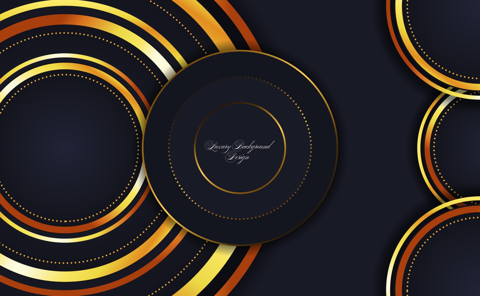 dark rounded background in gold 2612330 Vector Art at Vecteezy