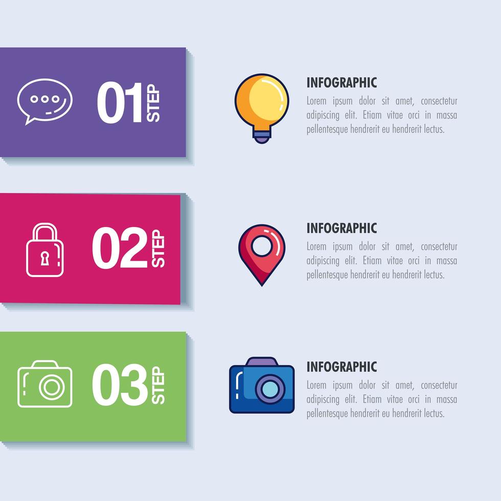 statistical infographic with numbers and icons vector