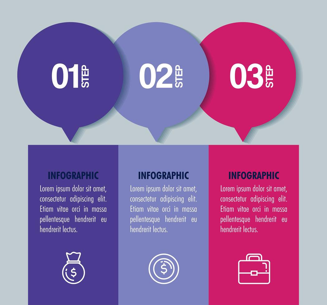 statistical infographic with numbers and business icons vector