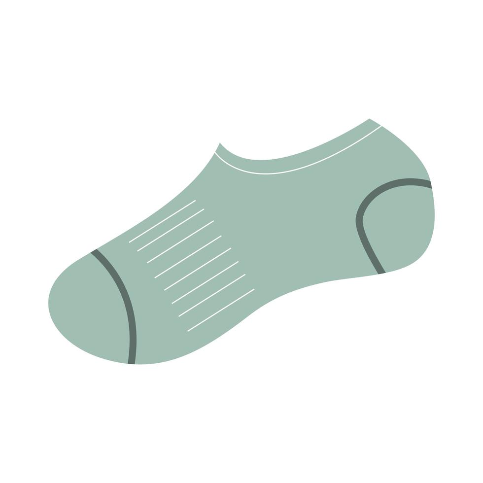 green and short sock vector design