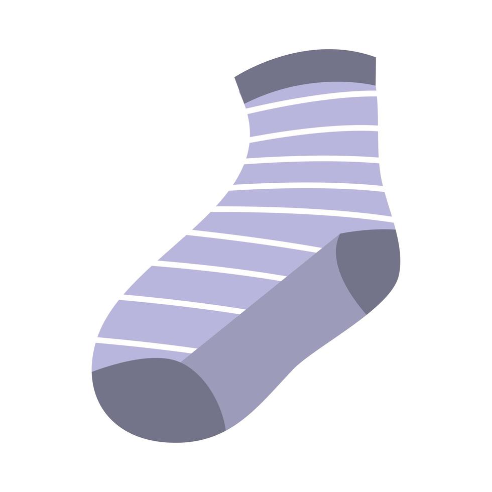 purple with lines sock vector design