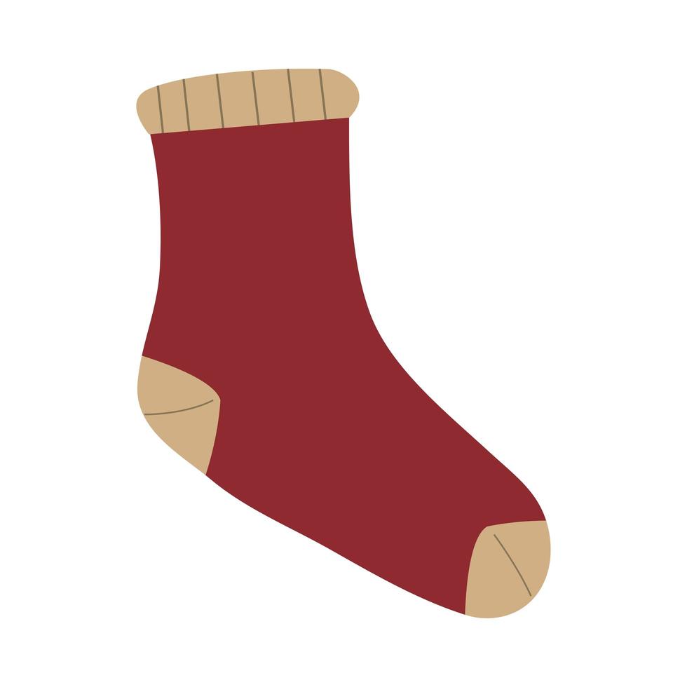 dark red sock icon vector design