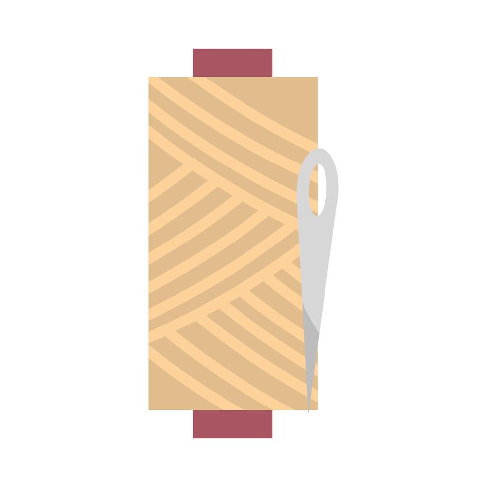 thread roll with needle vector design