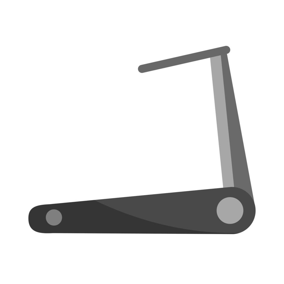 gym treadmill electric equipment in flat style vector