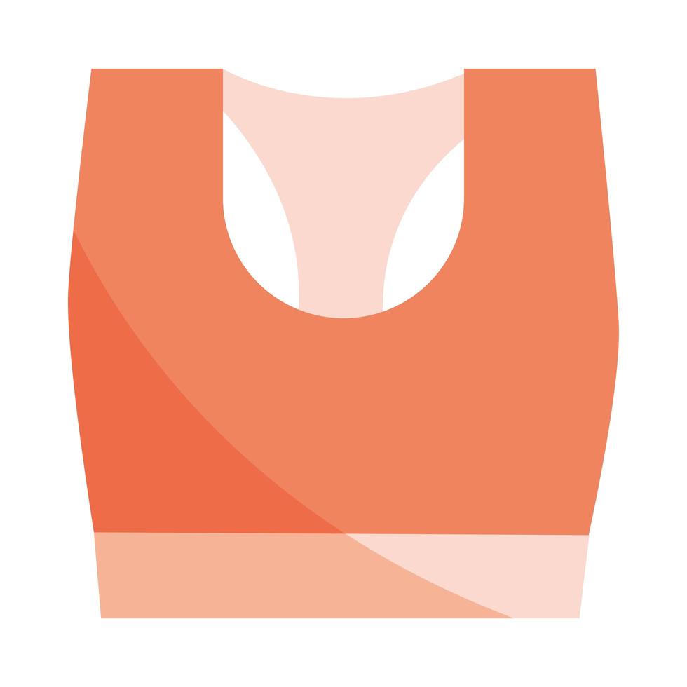 gym sport underwear clothes in flat style vector