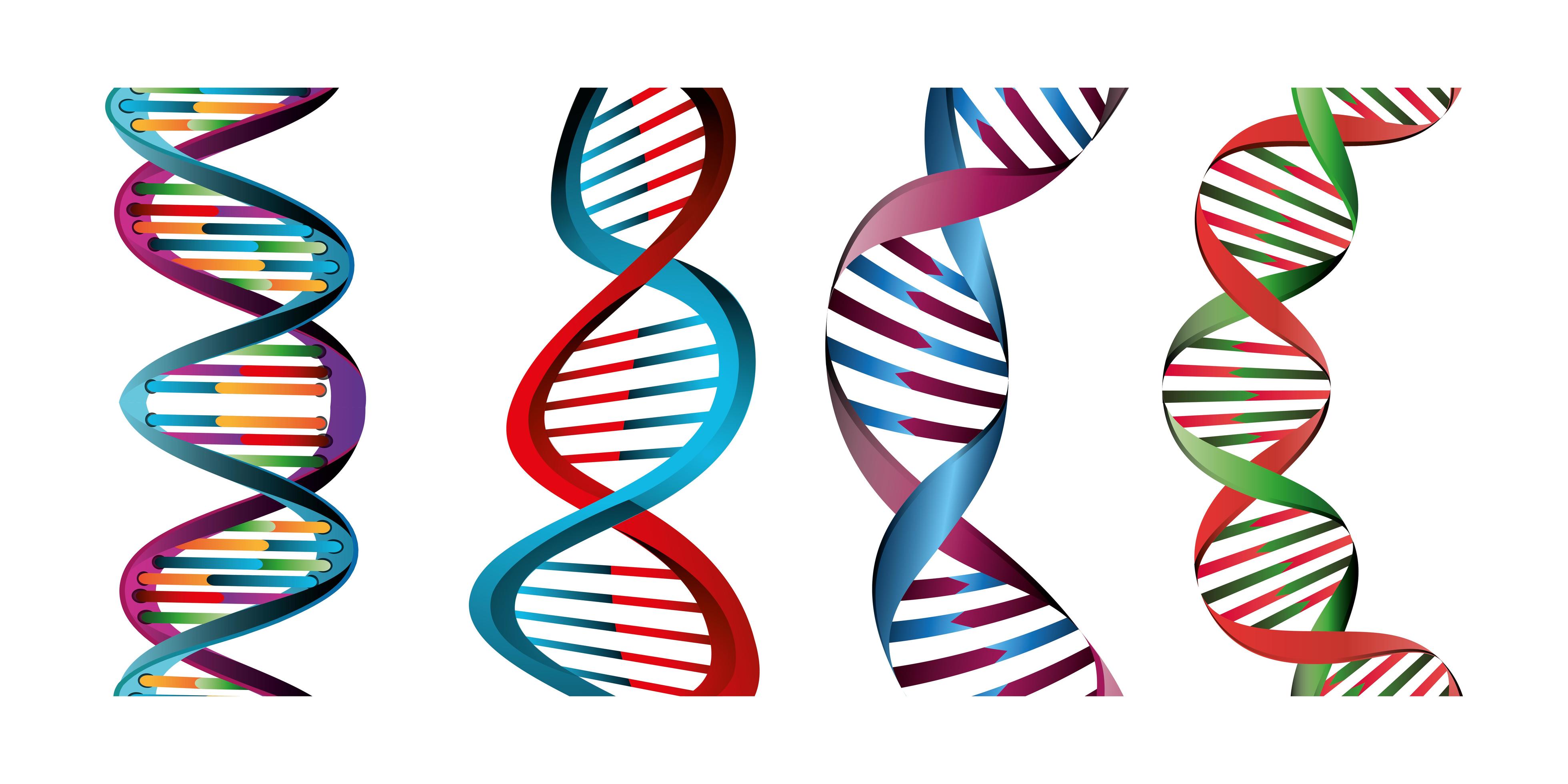 ДНК символ. Спираль ДНК на прозрачном фоне. DNA fb bg.