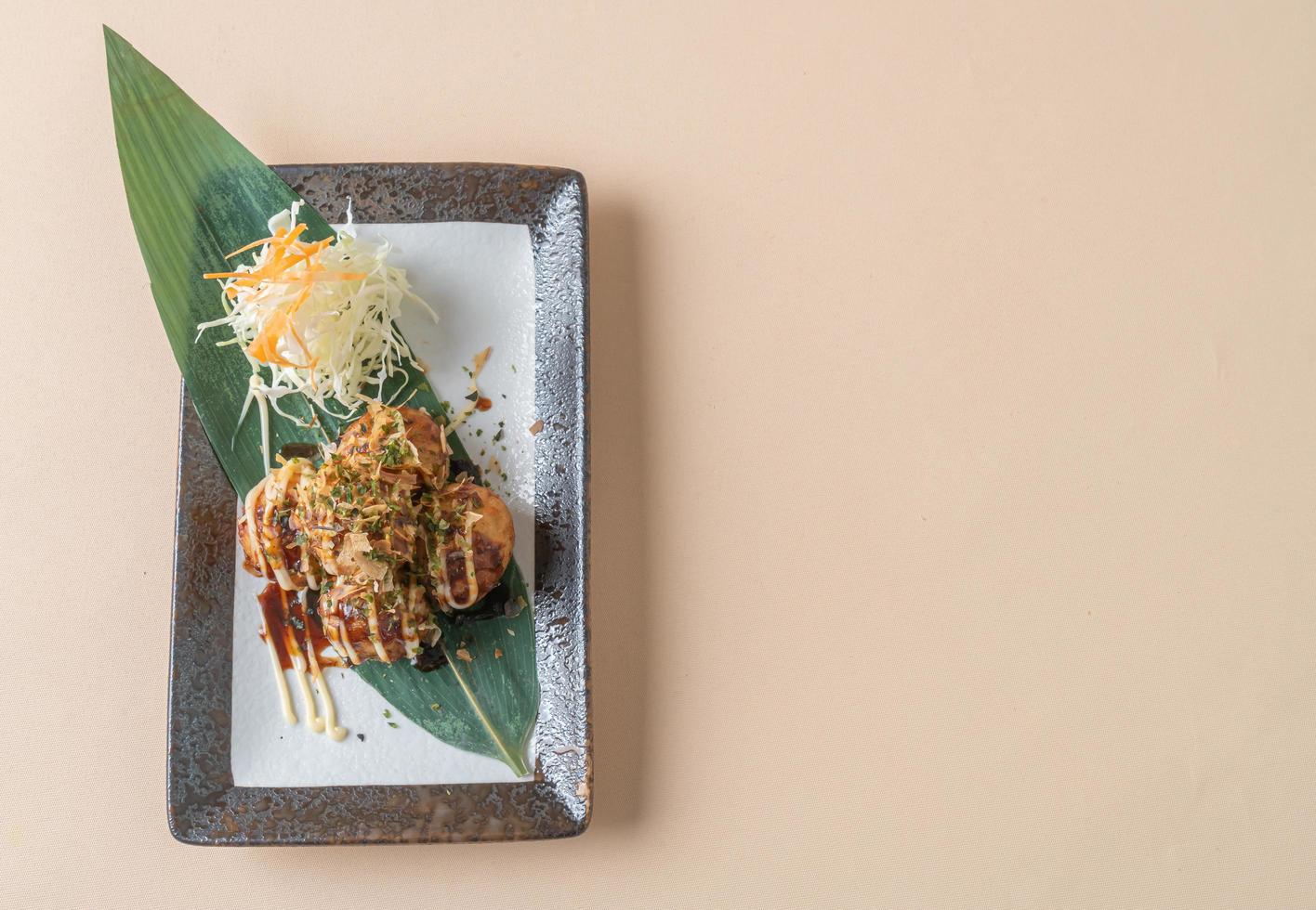 Takoyaki ball dumplings or Octopus balls photo