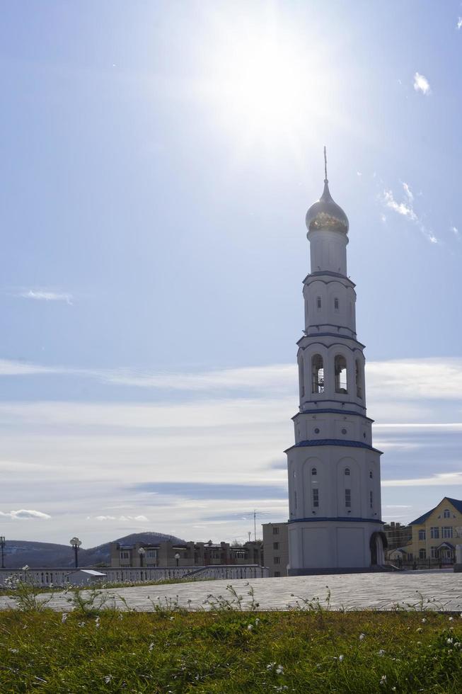 Bell tower in the Church of St Nicholas the Wonderworker photo