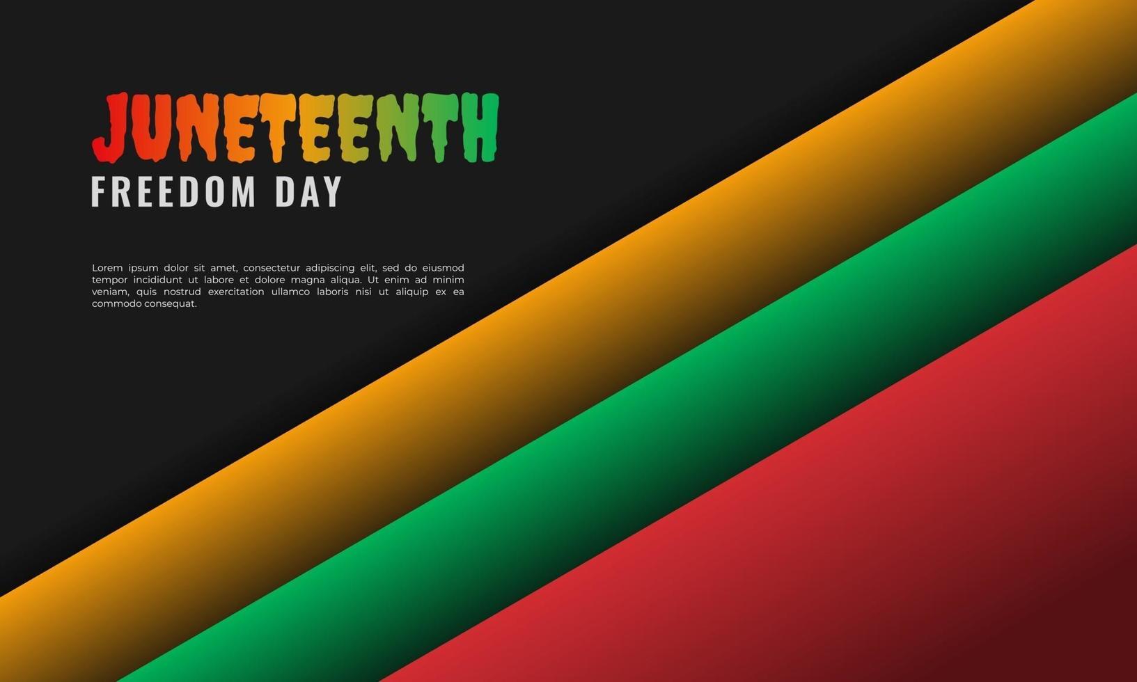 Juneteenth Independence Day background design 2617020 Vector Art at