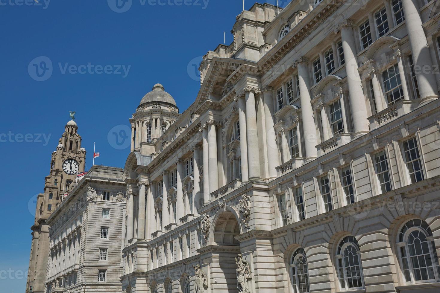 Edificio del puerto de Liverpool u oficina del muelle, Liverpool, Reino Unido foto