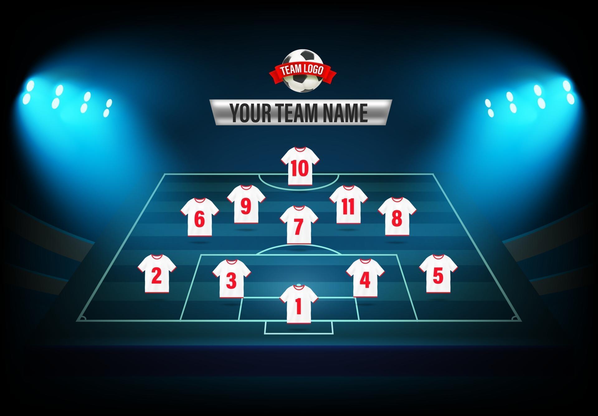 Football Formation Template Football Formation Template
