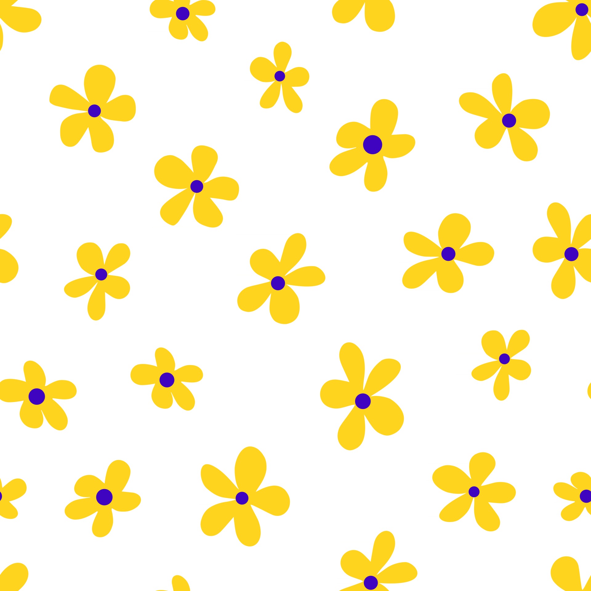 Hình nền vector hoa văn yellow floral pattern background vector đẹp mắt cho thiết kế của bạn