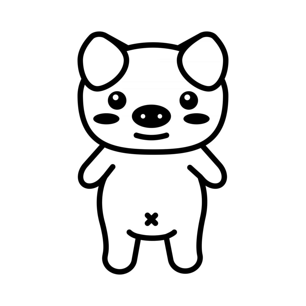 cute animal Kawaii animal vector